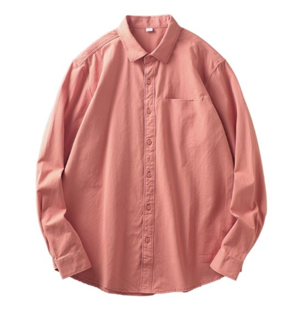 50代メンズファッション【長袖コットンシャツ】