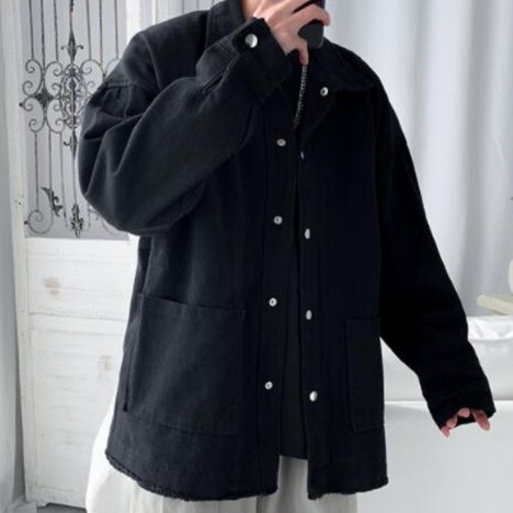 50代メンズファッション 【古着風シャツジャケット】