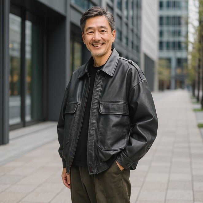 50代メンズファッション アウター大人の【本革ジャケット】