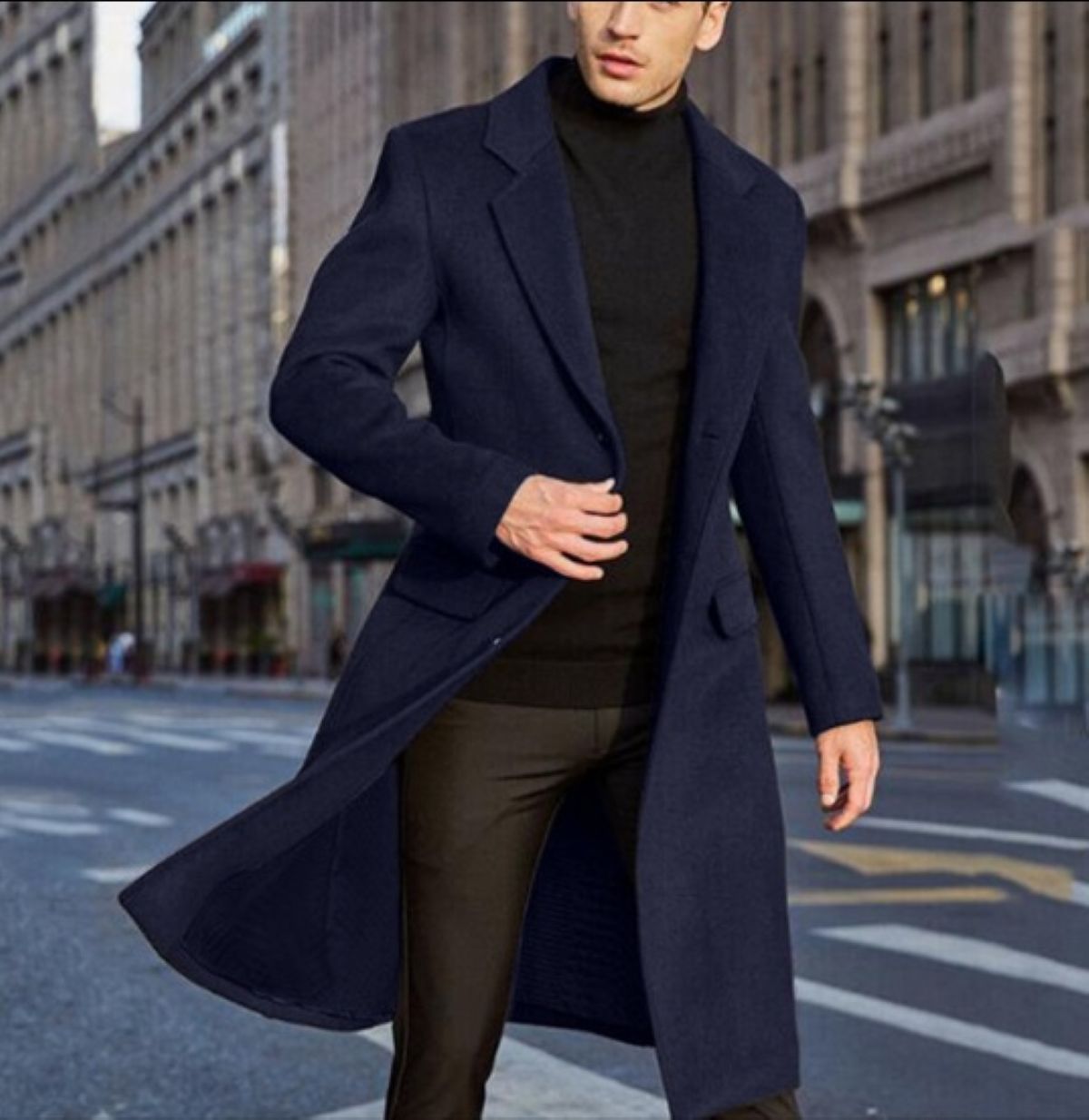 50代メンズファッション アウター　ロング丈【チェスターコート高級ウール仕立て】