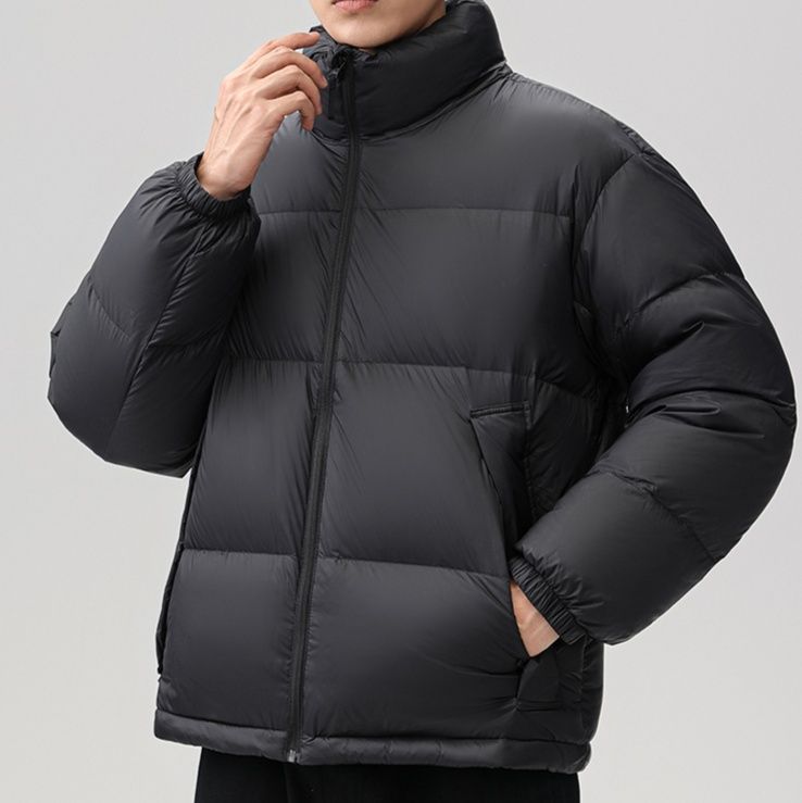50代メンズファッション アウター 中綿入りスタンド【カラーダウンジャケット】