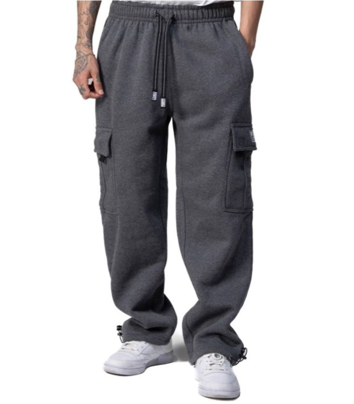 50代メンズファッション パンツ/ズボン ゆったり【カーゴポケットスウェットパンツ】大きめサイズ