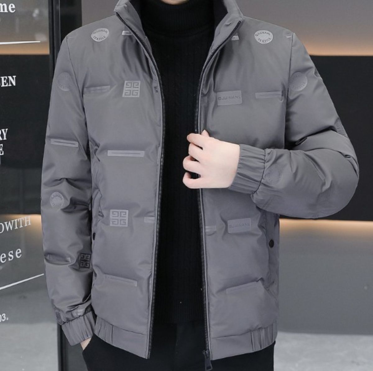 50代メンズファッション アウター スタンドカラー【中綿ブルゾン】