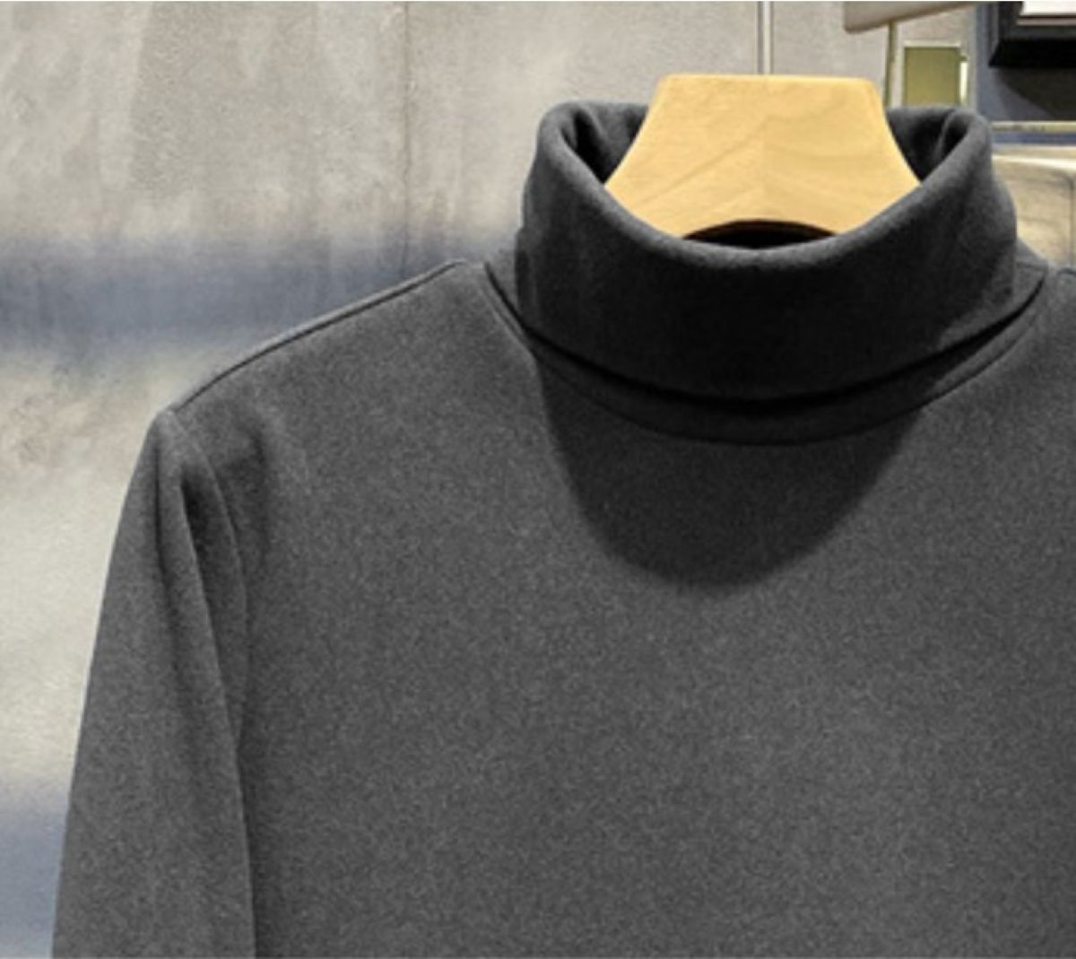 50代メンズファッション 　【長袖タートルネックトップス】4カラー