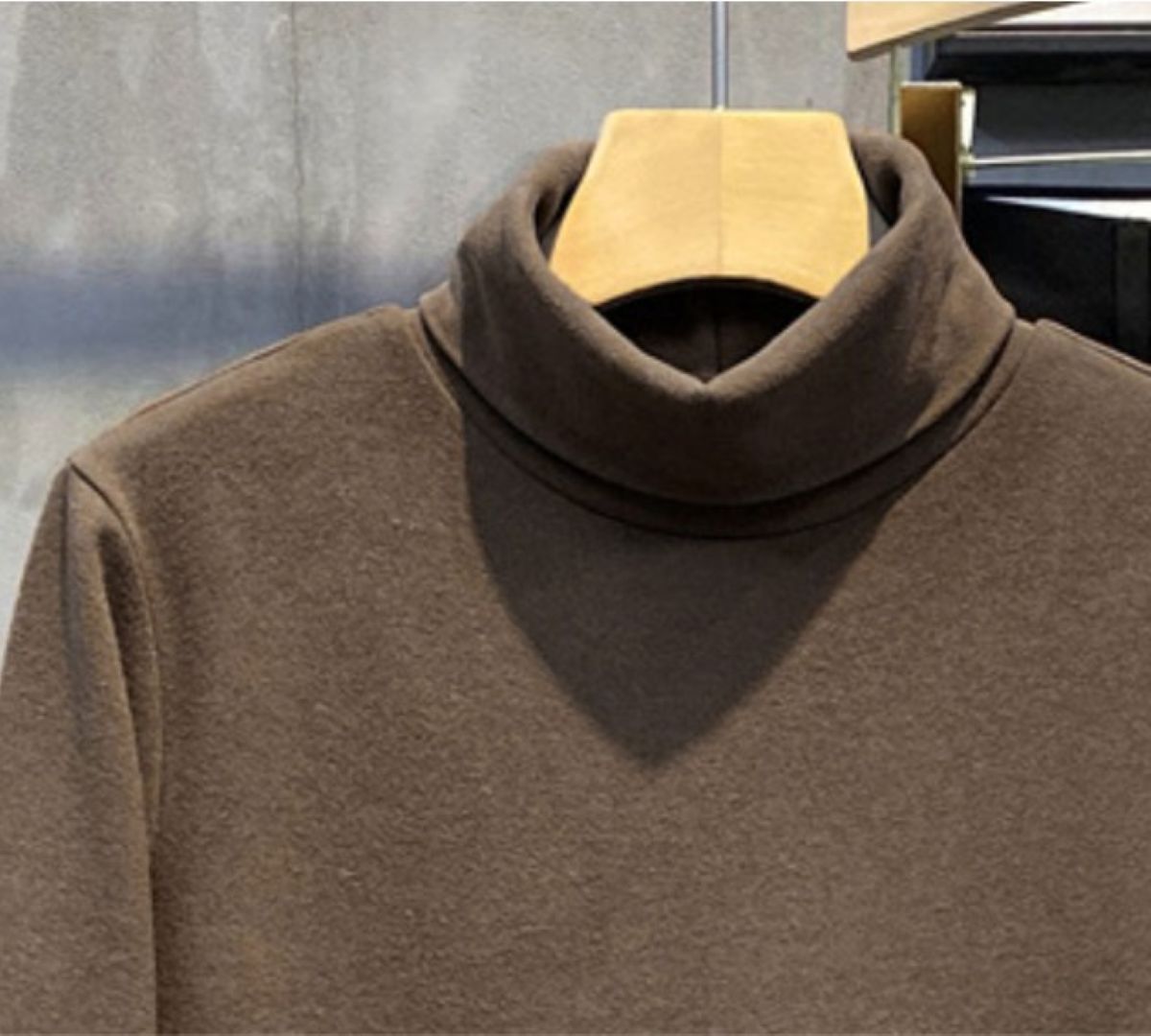 50代メンズファッション 　【長袖タートルネックトップス】4カラー