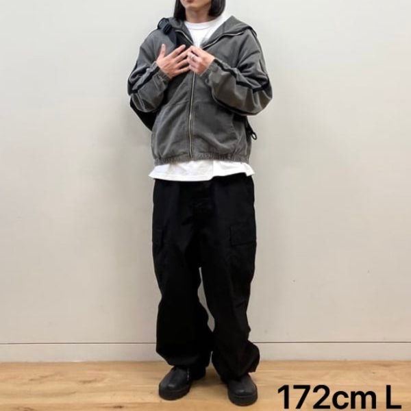 50代メンズファッション　パンツ/ズボン　ストレートパンツ ワイドシルエット【ミリタリーカーゴパンツ】