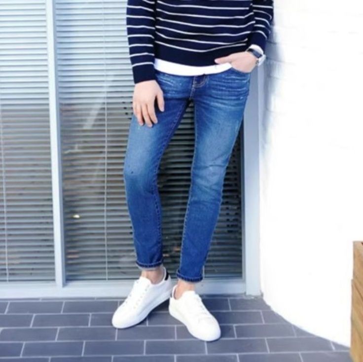 50代メンズファッション パンツ/ズボン 　【ストレッチ スリムデニムズボン】