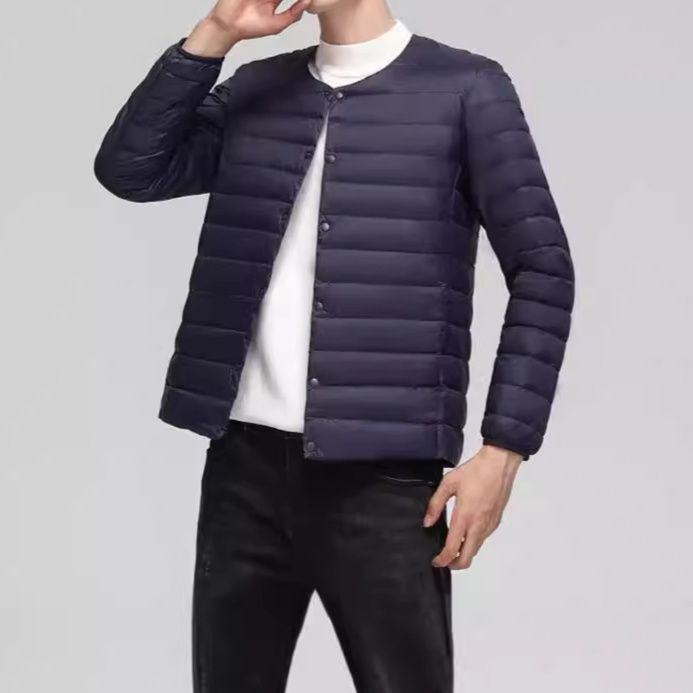 50代メンズファッション アウター キルティング【軽量ダウンジャケット】