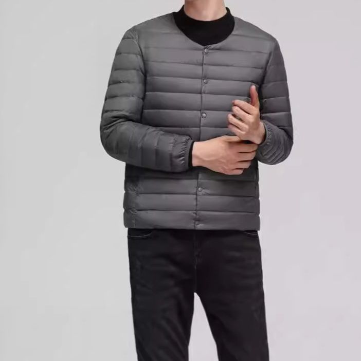 50代メンズファッション アウター キルティング【軽量ダウンジャケット】