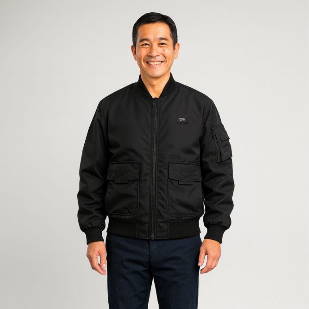 50代メンズファッション 　防寒【MA-1フライトジャケット】