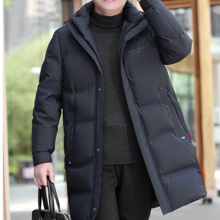 50代メンズファッション アウター 【軽量ダウンロングコート】