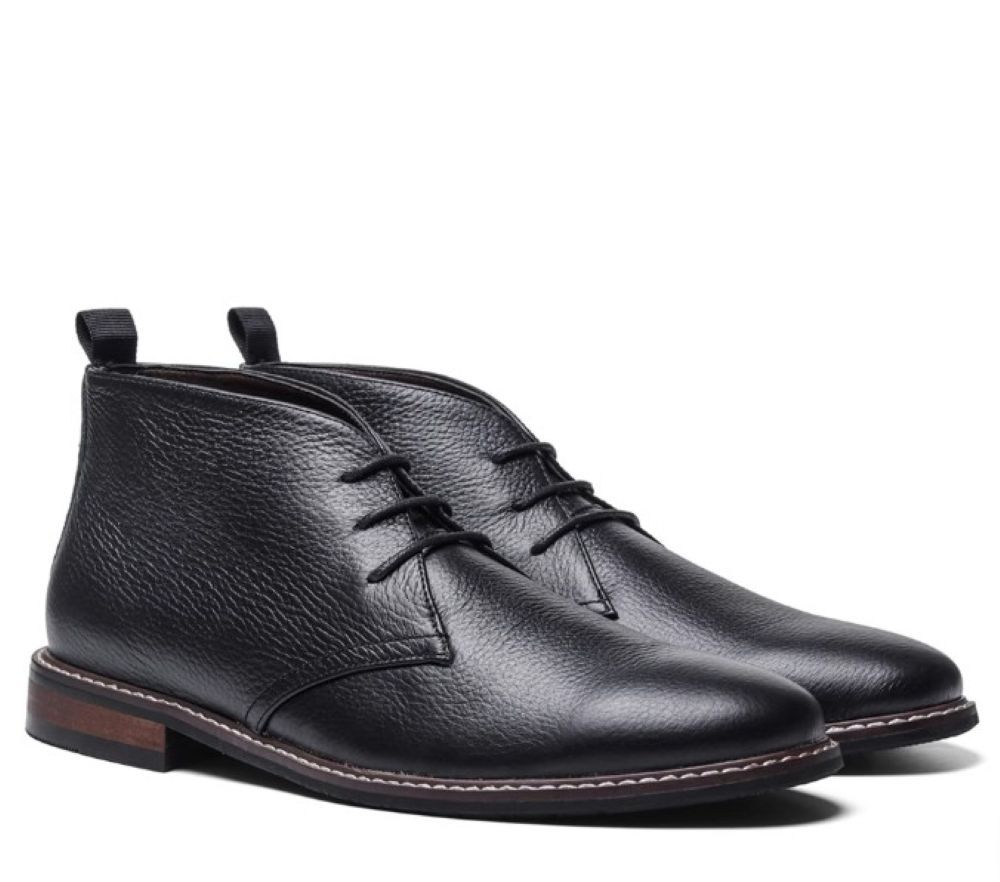 50代メンズファッション 大人の風格漂う【チャッカ本革靴】茶色/ブラックの2種類