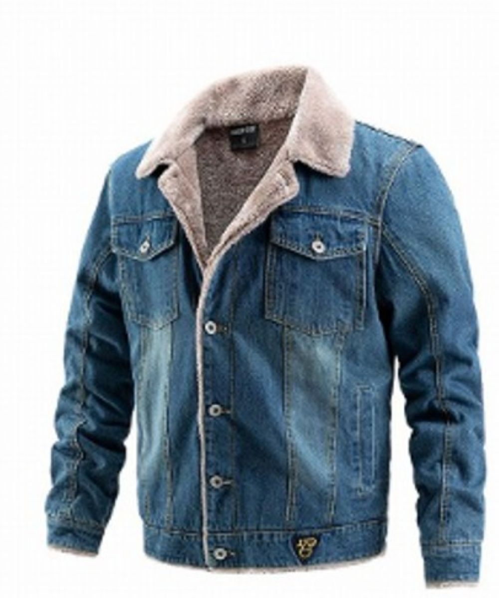 50代メンズファッション 【裏起毛デニムジャケット】 暖か仕様 全3色