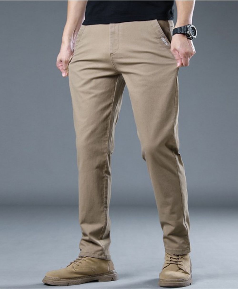 50代メンズファッション パンツ/ズボン　【ストレート コットンパンツ】