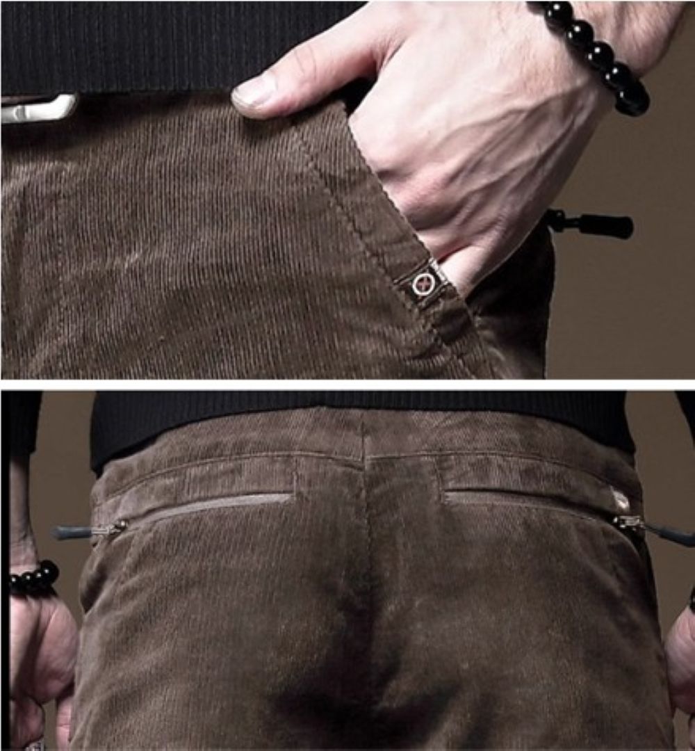 50代メンズファッション パンツ/ズボン　【コーデュロイ  ストレートパンツ】