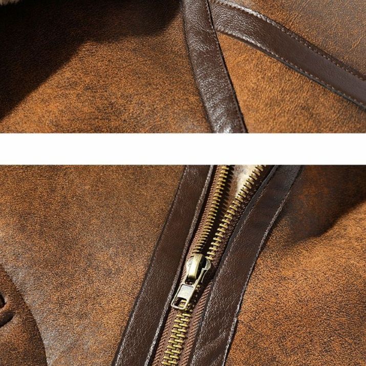 50代メンズファッション 【本革ムートン革ジャン】