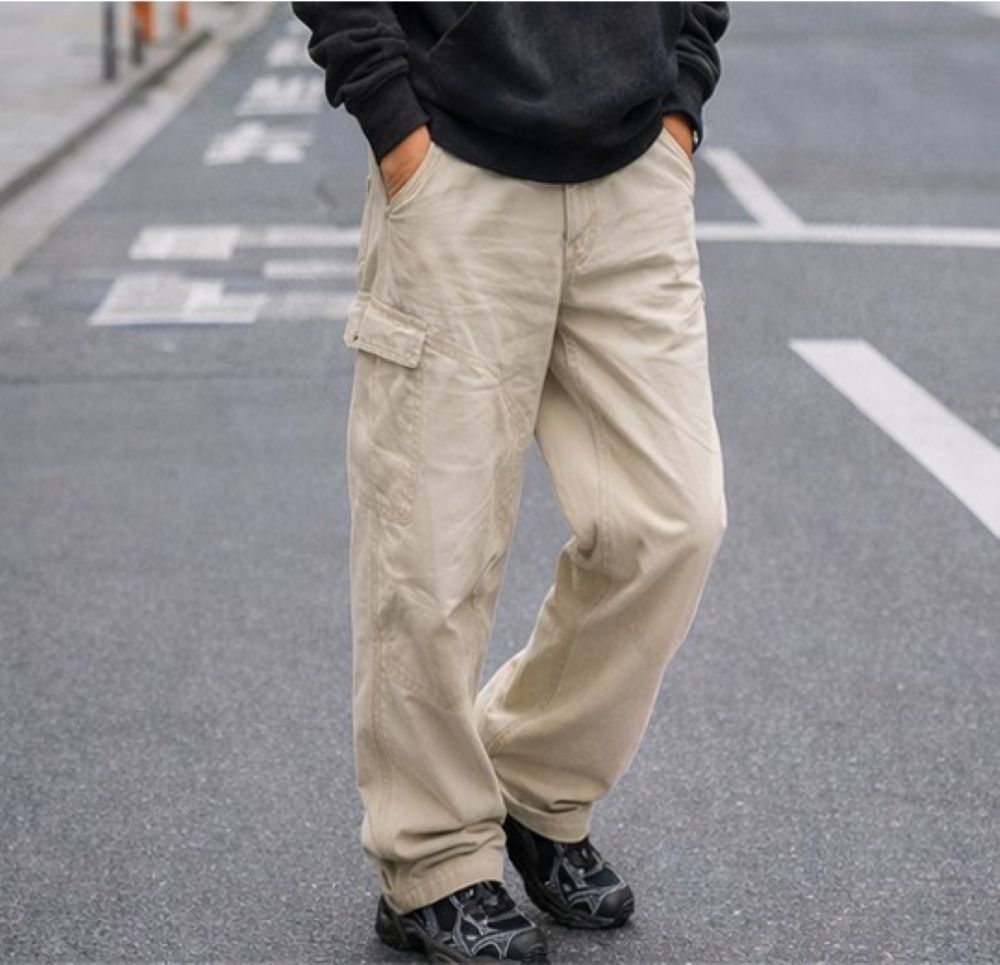 50代メンズファッション 男性用古着風【 ゆったりパンツ】 全2色