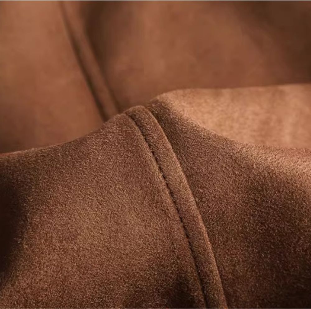 50代メンズファッション 大人の風格漂うヴィンテージスエード【本格レザージャケット】