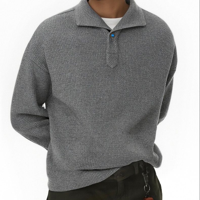 50代メンズファッション【長袖ポロシャツ】  全2色