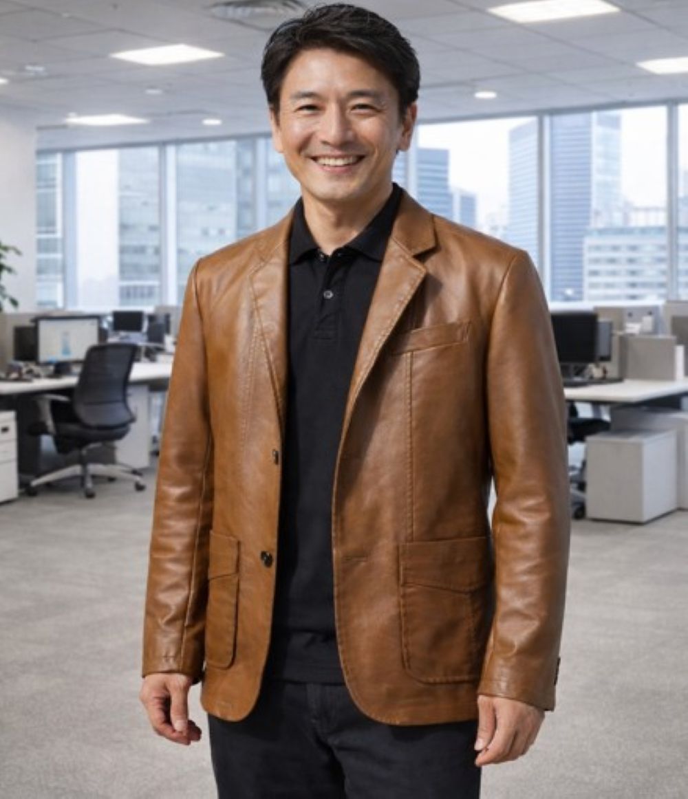 50代メンズファッション　冬用厚手【革ジャケット】