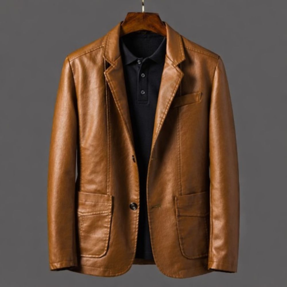 50代メンズファッション　冬用厚手【革ジャケット】