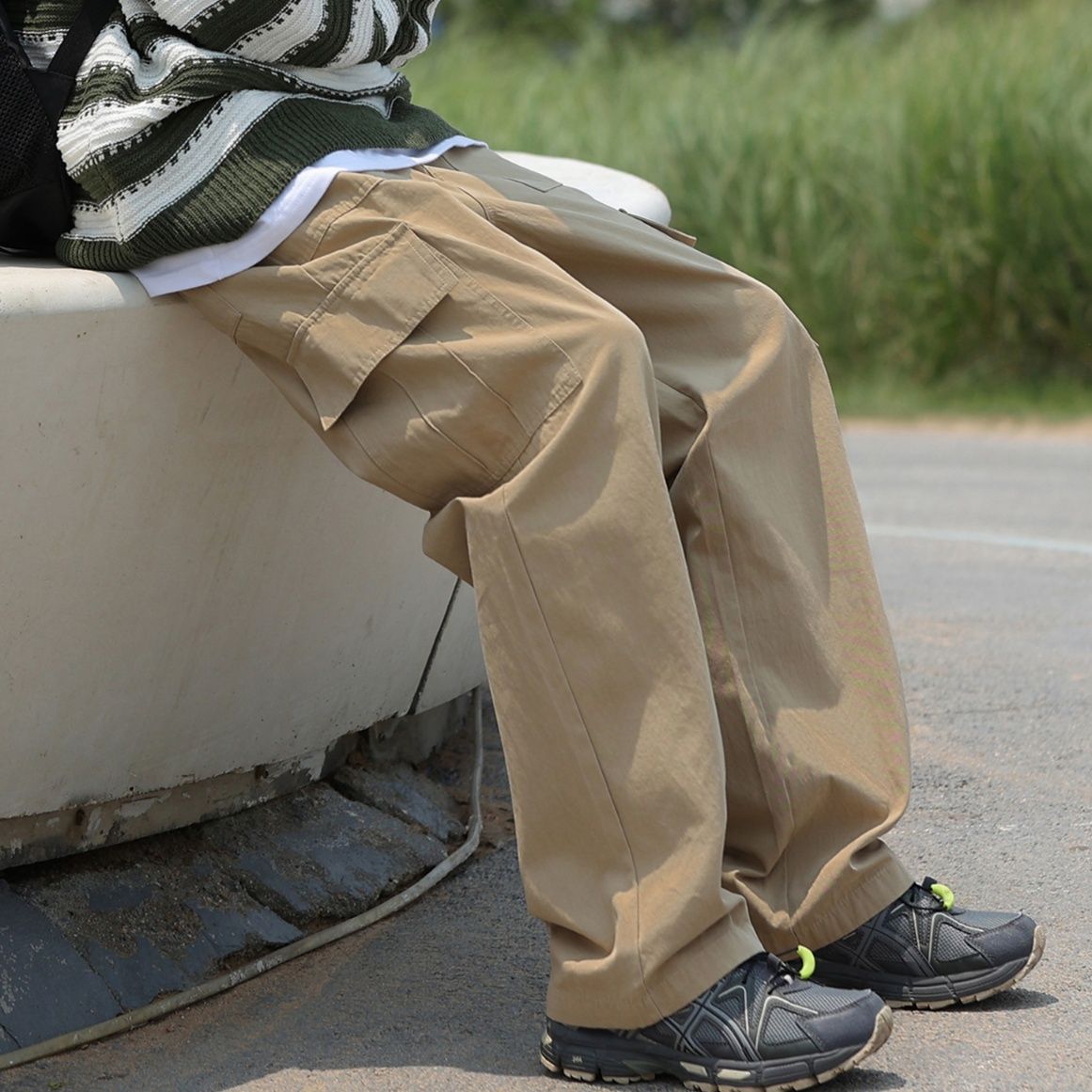 50代メンズファッション パンツ/ズボン 【ワイドフィット・カーゴパンツ】