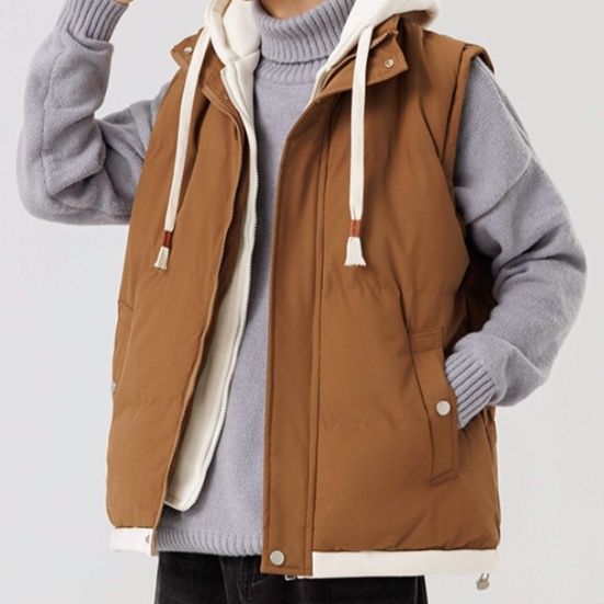 50代メンズファッション トップス 高品質【ダウンベスト】重ね着セット