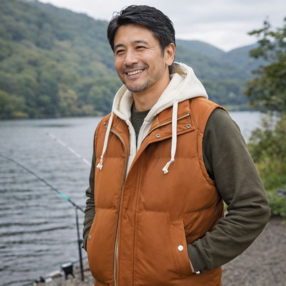 50代メンズファッション トップス 高品質【ダウンベスト】重ね着セット