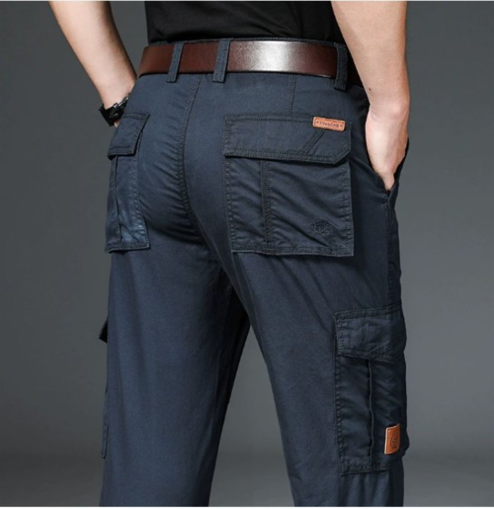 50代メンズファッション パンツ 多機能ポケット【カーゴワークパンツ】