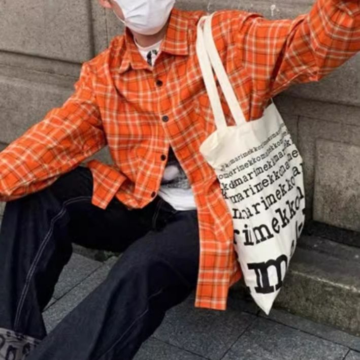 50代メンズファッション トップス ゆったり【チェック柄シャツジャケット】