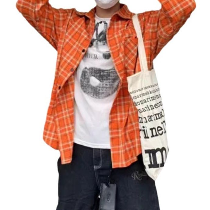 50代メンズファッション トップス ゆったり【チェック柄シャツジャケット】