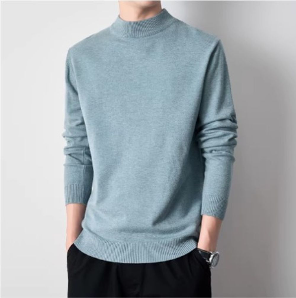 50代メンズファッション トップス 上品【モックネック・ニットセーター】