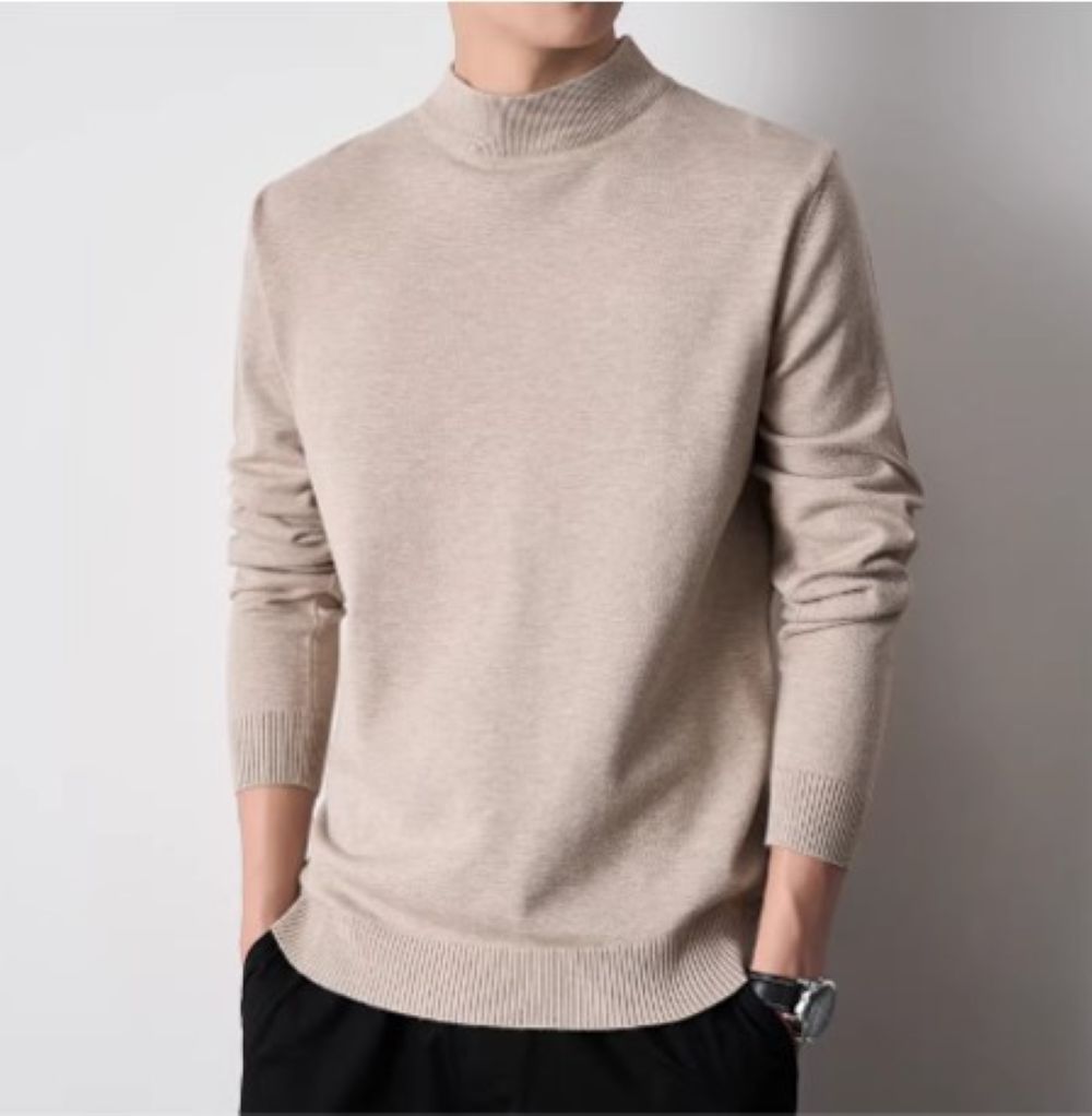 50代メンズファッション トップス 上品【モックネック・ニットセーター】