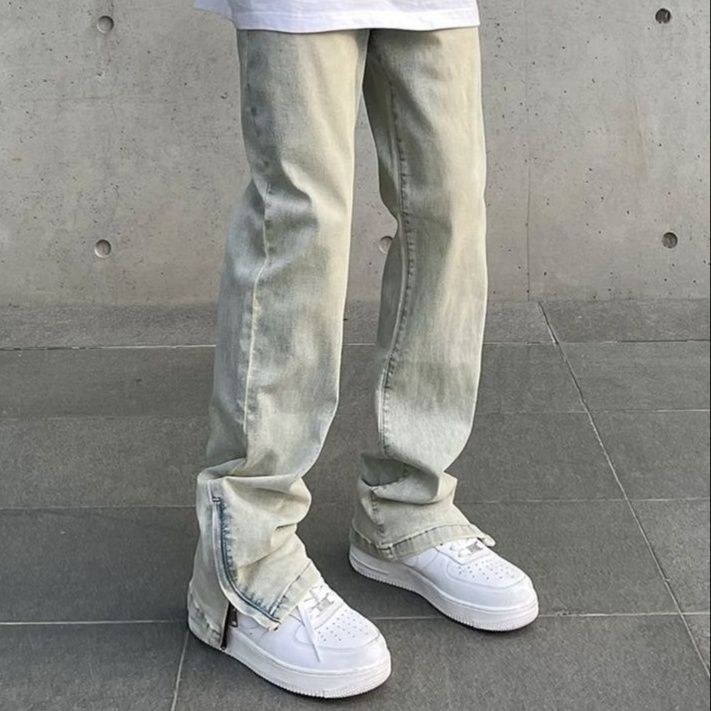 50代メンズファッション 男女兼用 ゆったり着古し風 【デニムパンツ ズボン】