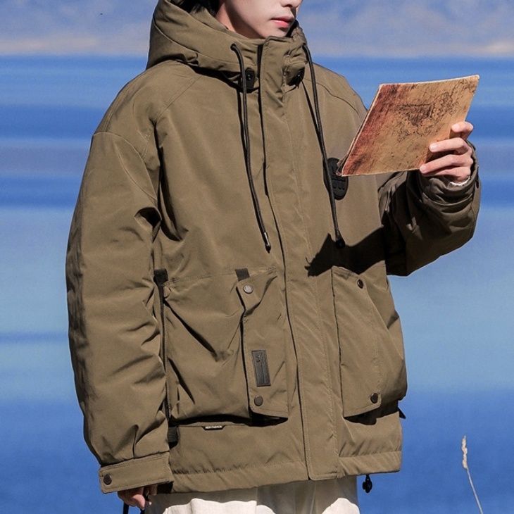 50代メンズファッション 多機能フード付き【ダウンジャケット】