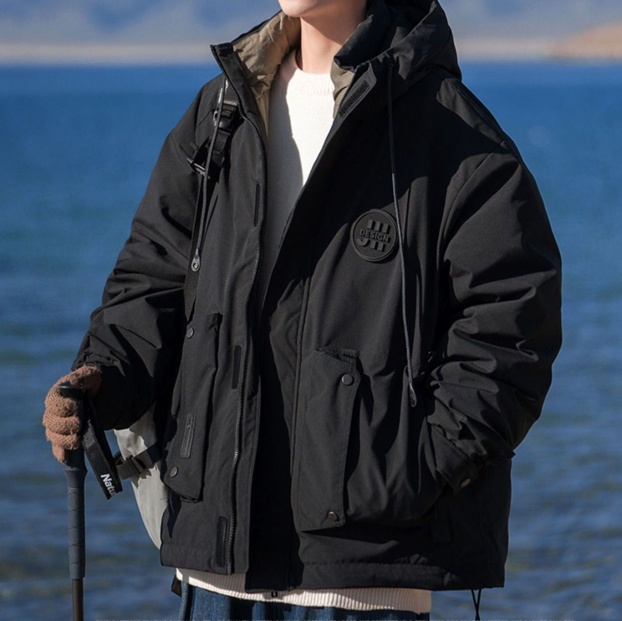 50代メンズファッション 多機能フード付き【ダウンジャケット】