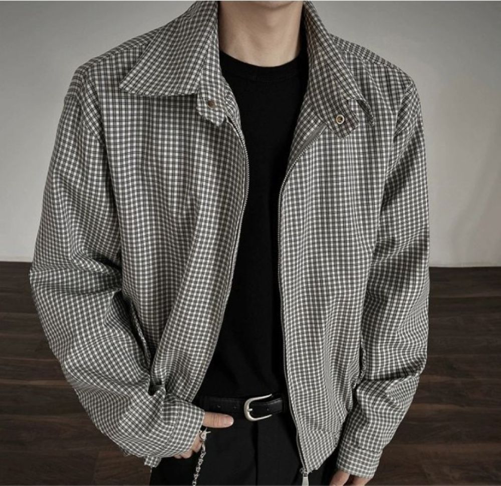 50代メンズファッション 【チェック柄ジャケット】2カラー