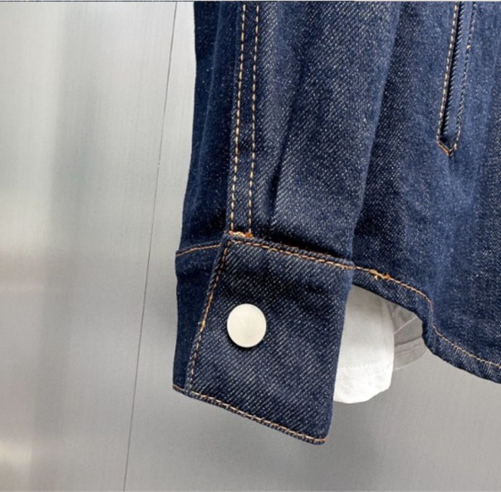 50代メンズファッション アウター　職人技デニムワークシャツジャケット
