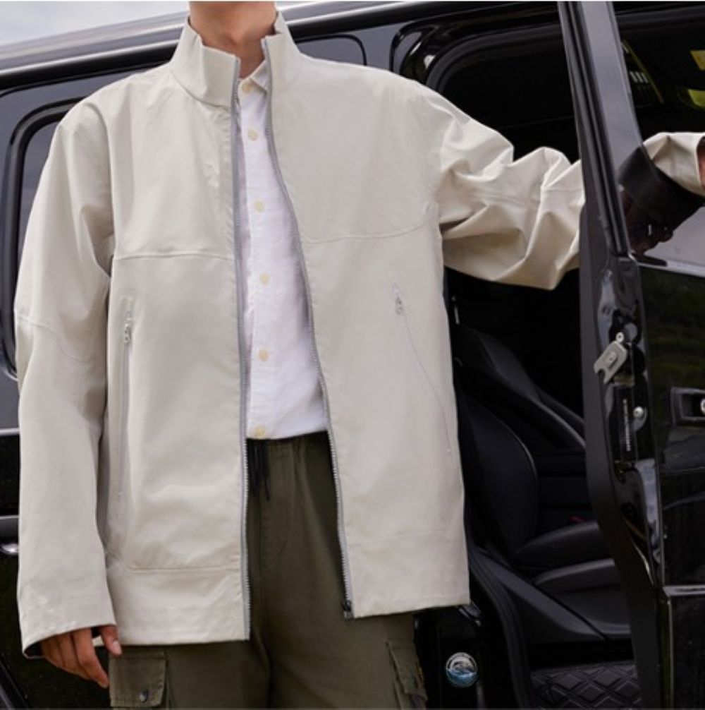 50代メンズファッション アウター スポーティ防風ライトジャケット