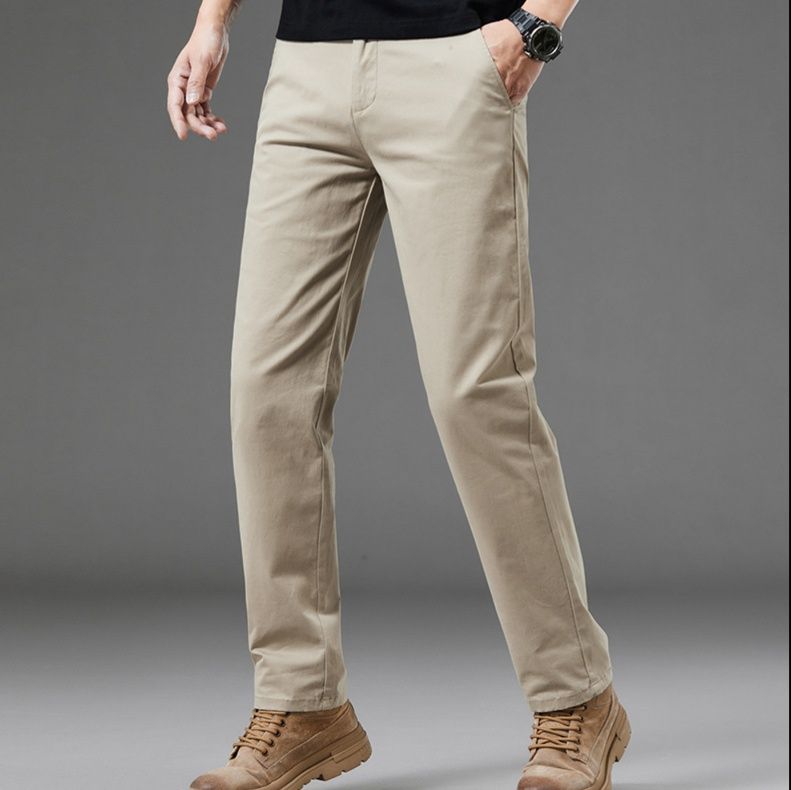 50代メンズファッション 大人の余裕を演出する【ストレート綿ズボン】