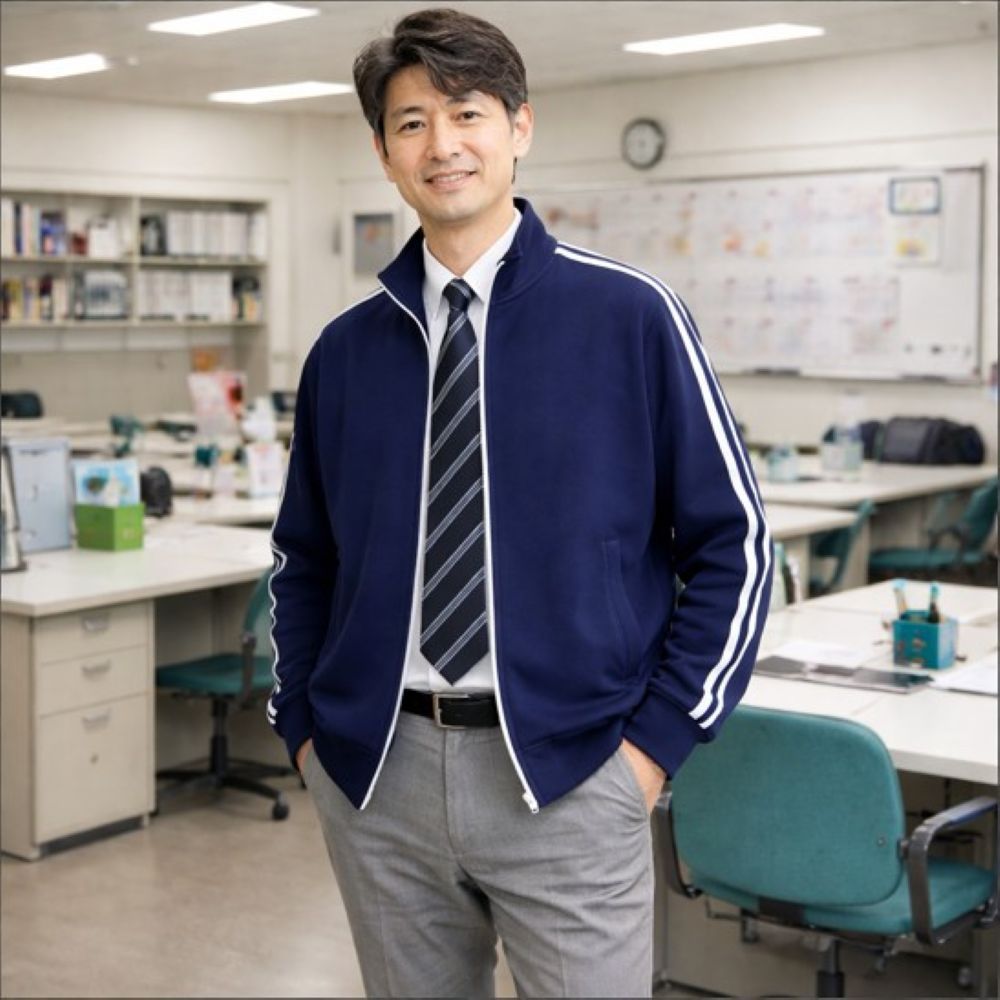 50代メンズファッション  しゃれな教師に！【高級トレーナージャケット】 全3色