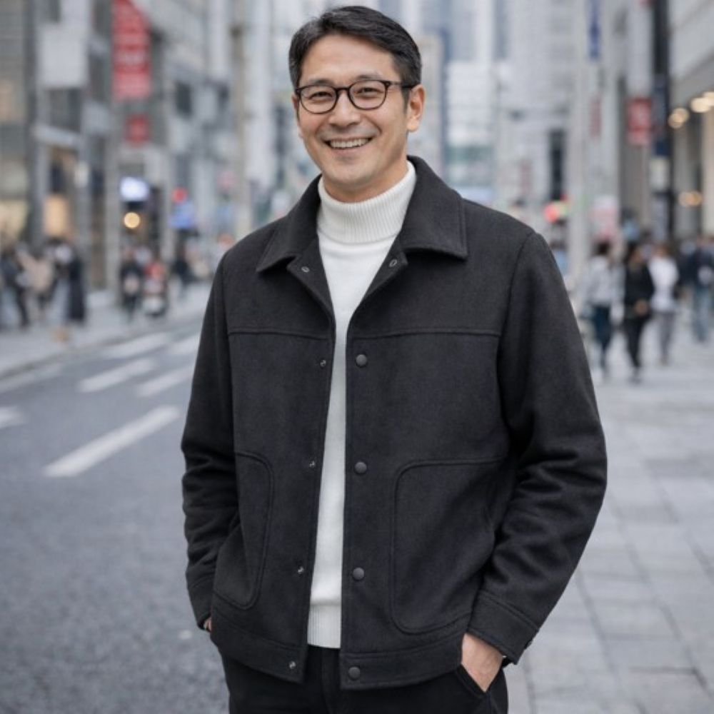 50代メンズファッション 大人の【ウール混シンプル・ジャケット】