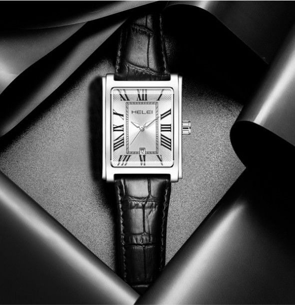 50代メンズファッション 【本革ベルト腕時計】クォーツ