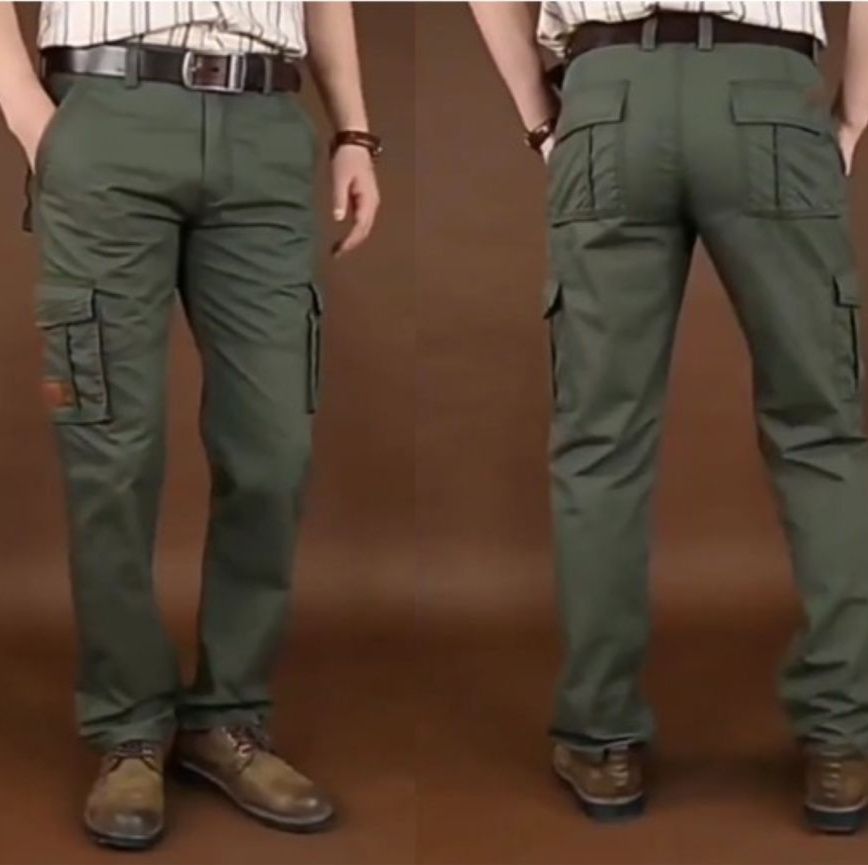50代メンズファッション パンツ 多機能ポケット【カーゴワークパンツ】