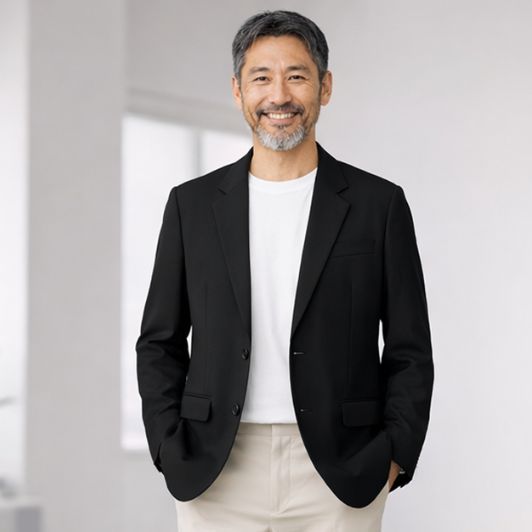 50代メンズファッション 大人の春の【上質テーラードジャケット】