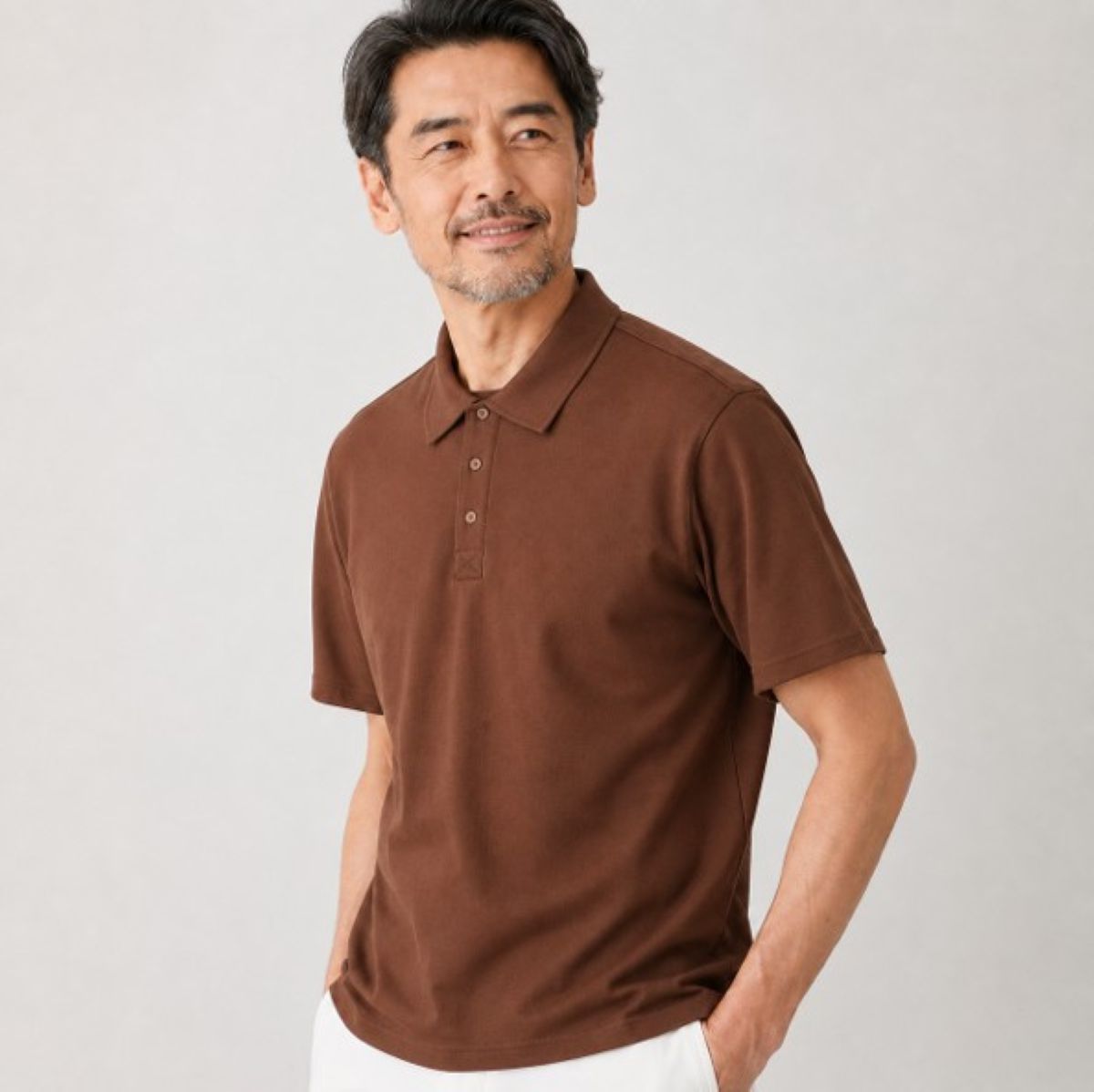 50代メンズファッション 上質素材使用 【ポロシャツ】 5カラー 上質で