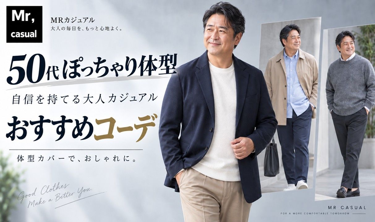 50代ぽっちゃり体型に自信を持てる/カジュアルおすすめアイテム10選