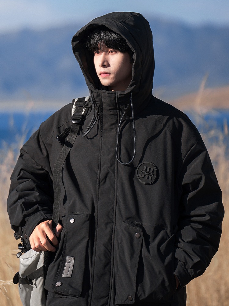 50代メンズファッション 多機能フード付き【ダウンジャケット】