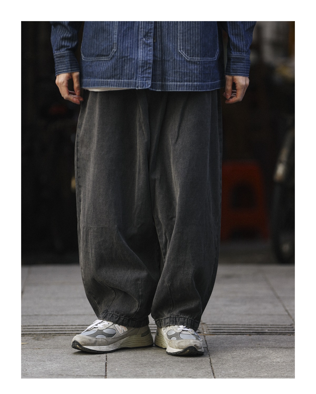 50代メンズファッション パンツ/ズボン ゆったりシルエット リラックスパンツ