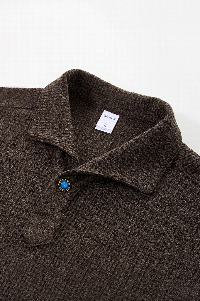 50代メンズファッション【長袖ポロシャツ】  全2色